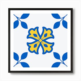 Flower Tile Art Print