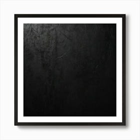 Grunge Texture On Black Color Background Art Print