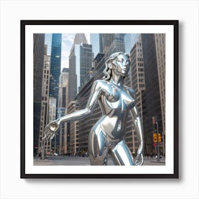 'Silver Woman' 2 Art Print