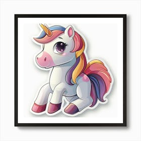 Unicorn Sticker 60 Art Print