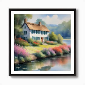 House By The Water Art Print