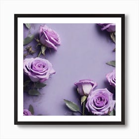 Purple Roses 35 Art Print