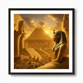 Egypt At Sunset 2 Art Print