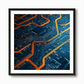 Circuit Board 26 Art Print