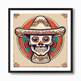 Day Of The Dead Skull 122 Art Print