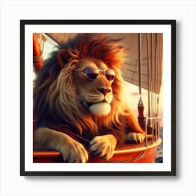 Majestic Lion Art Print