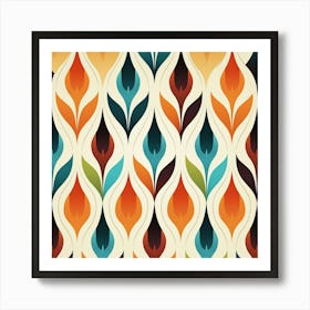 Abstract Floral Pattern Art Print