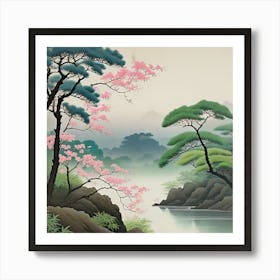 Japanese Landscape 3 Art Print