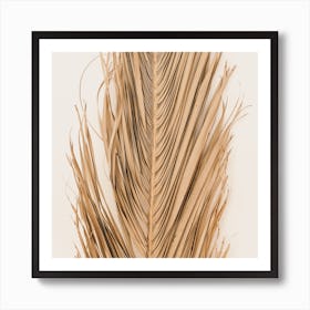 Dried Leaf Square Art Print