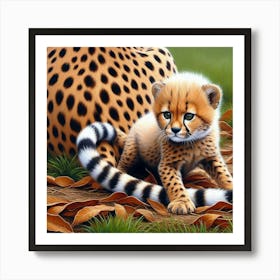 Cheetah Cub Art Print