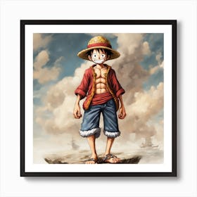 One Piece Wallpaper Art Print