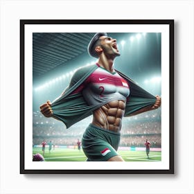 Soccer Player In Indonesia 1 Art Print