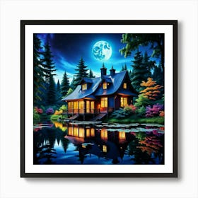 House In The Forest Art Print