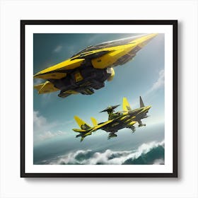 Spaceship X4 Fast Art Print