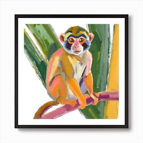 Squirrel Monkey 03 Art Print