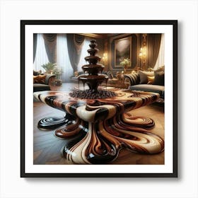 Chocolate Fountain Art Print