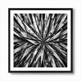 Black and White Abstract Art 378 Art Print