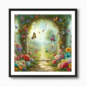 Fairy Garden 1 Art Print