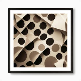 Black and White Abstract Art 329 Art Print