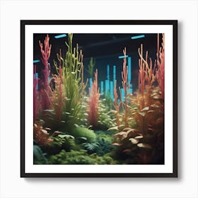 Aquarium Plants Art Print