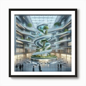 Futuristic Office Building 4 Art Print