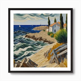 House By The Sea Art Print