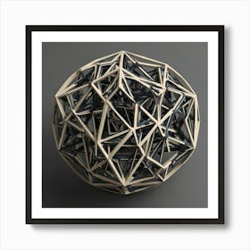 Geometric Sphere 1 Art Print