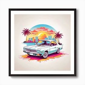 Car t shirt design Art Print