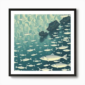 Sardines In The Sea Art Print