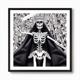 Skeleton Queen 4 Art Print