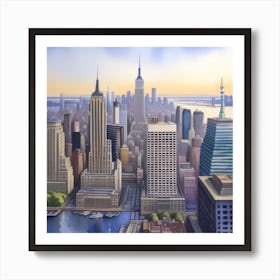 New York City Skyline Art Print