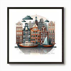 Netherlands Architecture Building Landmark Art Print