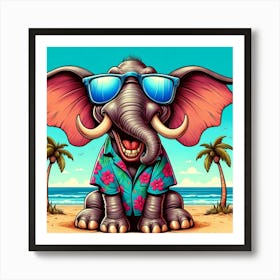 Hawaiian Elephant Art Print