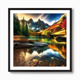 Mountain Lake 11 Art Print