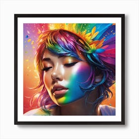 Rainbow Girl 2 Art Print