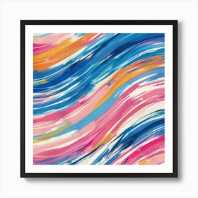 Abstract Wavy Pattern 6 Art Print