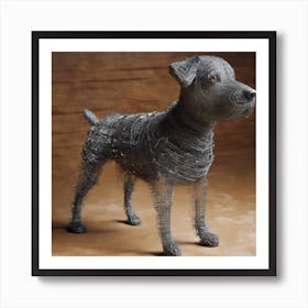 Wire Dog Art Print