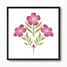 Pink Flowers Art Print