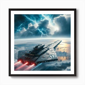 Star Wars Battleship Art Print
