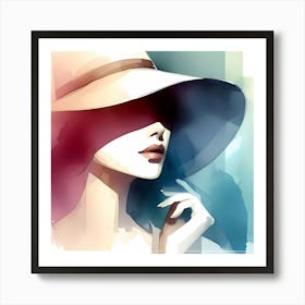 Woman In A Hat 8 Poster