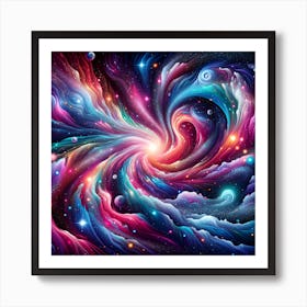 Galaxy Swirl Art Print