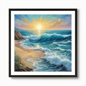 Sea And Sun Art Print 2 Art Print