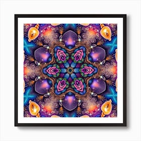 Psychedelic Mandala 10 Art Print