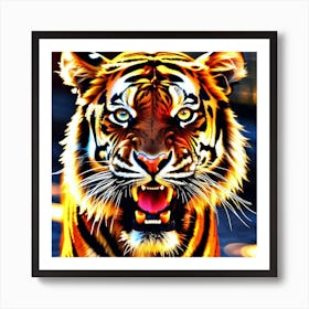 Tiger Painting 16 Art Print