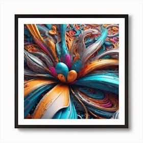 Abstract Background Ultra Hd Realistic Vivid Colors Highly Detailed Uhd Drawing Pen And Ink P (9) Art Print