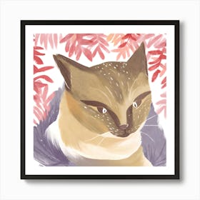 Siamese Cat 3 Art Print