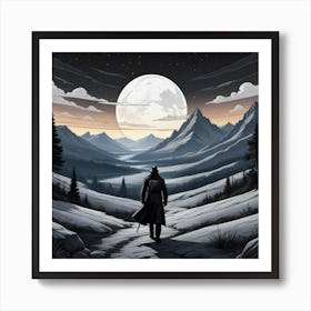 Hunter In The Wild Art Print