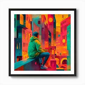 Urban Cityscape Art Print