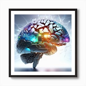 Brain Fractal 1 Art Print