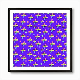 Abstract Background Cross Hashtag Art Print